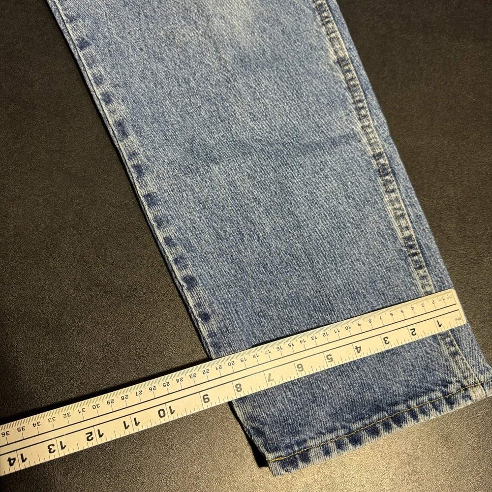 Wrangler Jeans Mens 38x34 (34x31) Blue Vintage Made in USA Straight Leg Denim